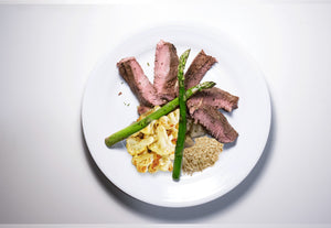 Grilled Steak & Asparagus Halves - Build